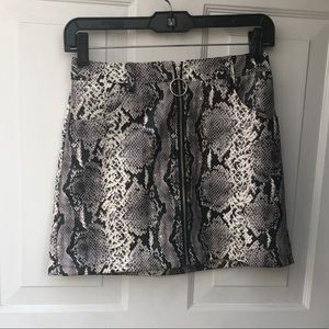 Snakeskin skirt